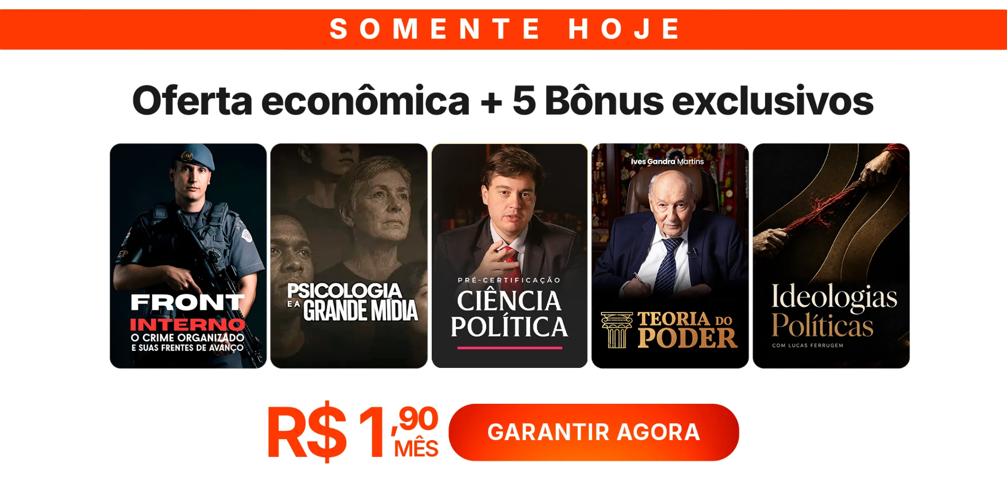 Ciência Política + 5 bônus por R$ 1,90