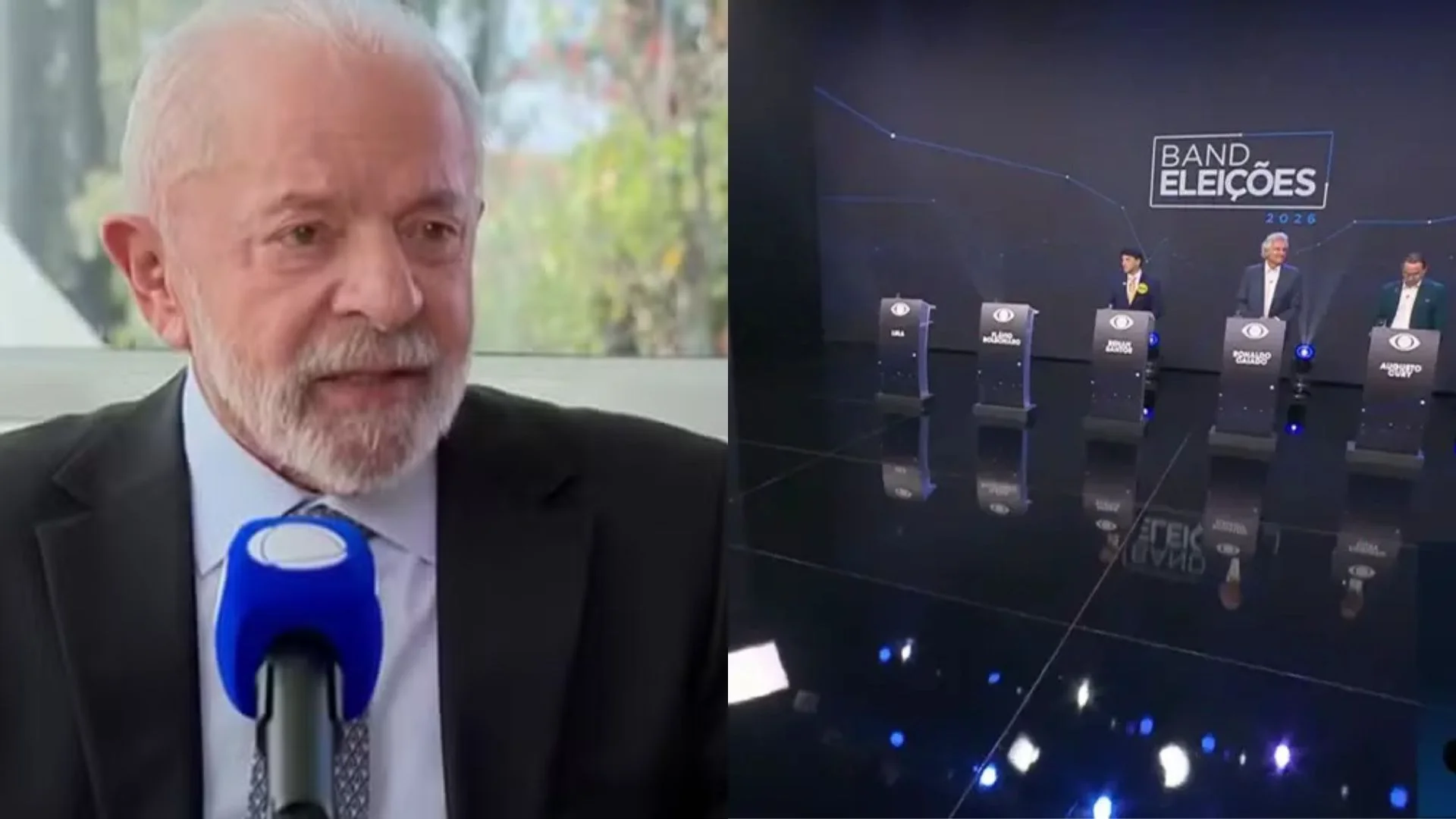 Lula da entrevista durante debate e é criticado