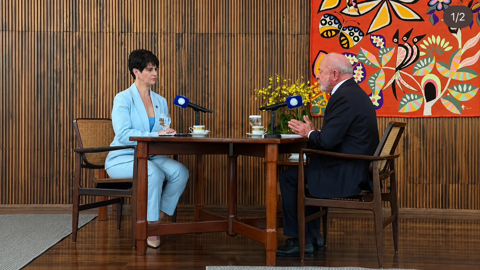 Mariana Godoy e o presidente Lula